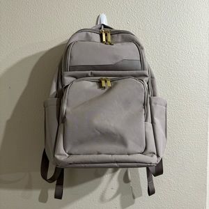 Signature Day Trip Backpack Taupe - Open Story